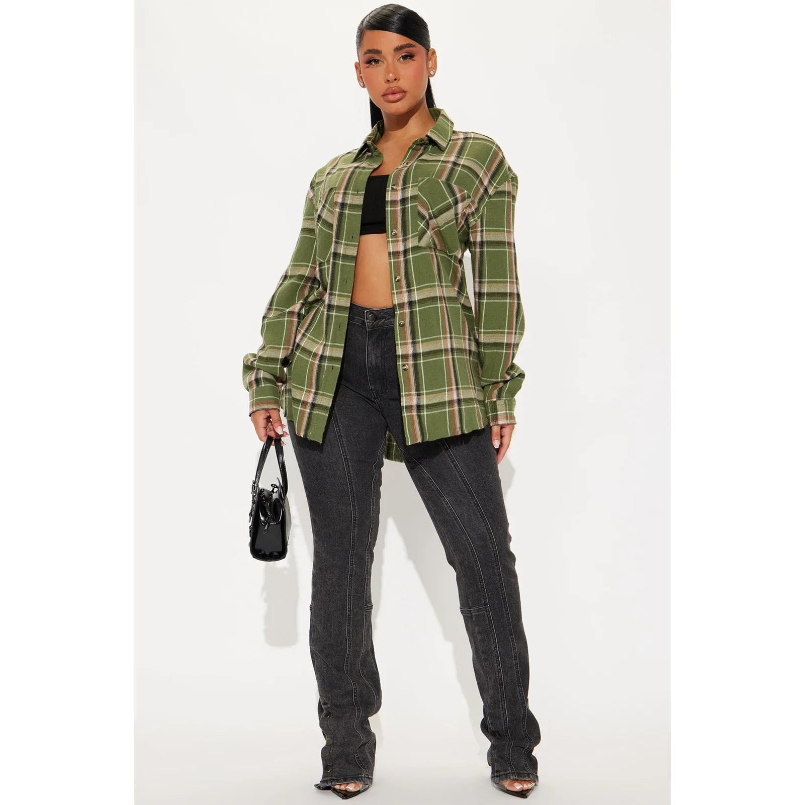 Set it Off Plaid Top