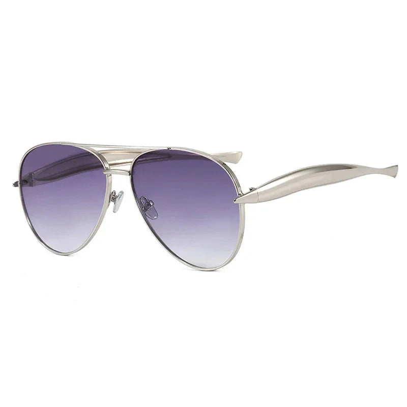 Fearless Gold Oversized Sunglasses