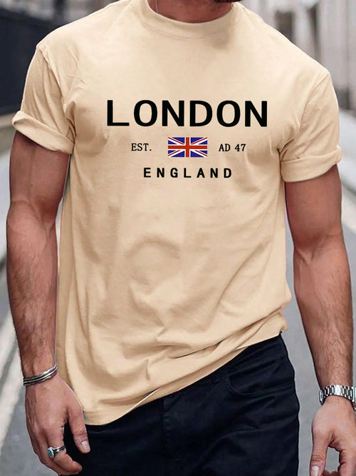 Summer men's 100% pure cotton casual loose plus size London England