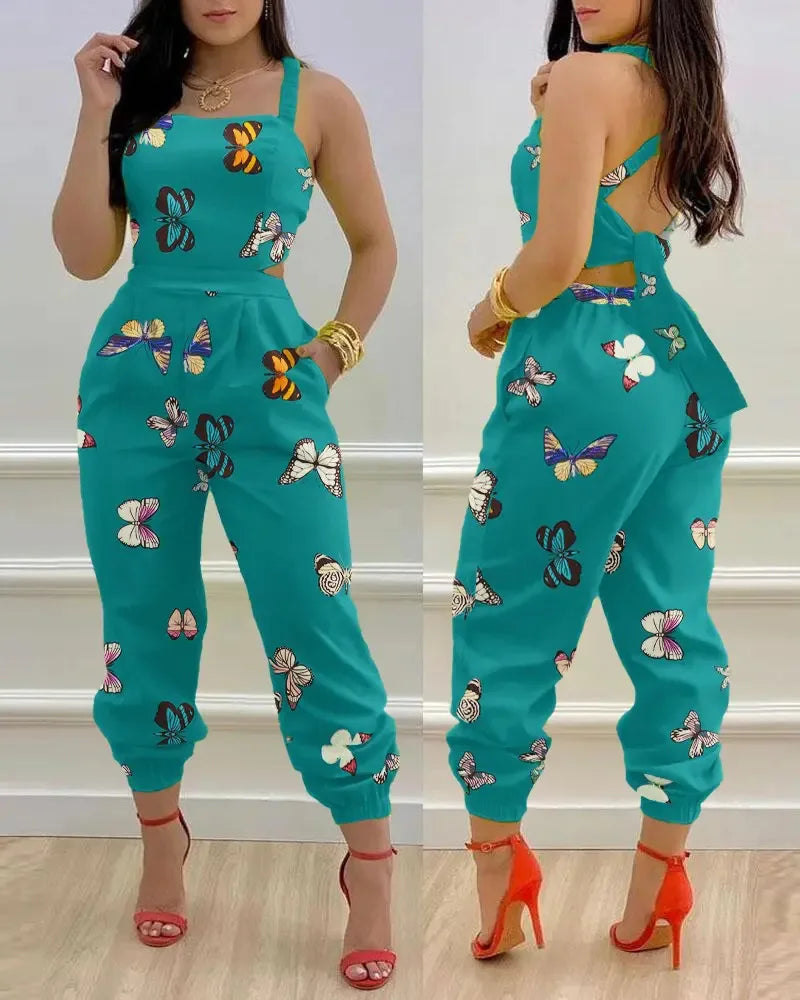 Summer Shoulder Strap Jumpsuit