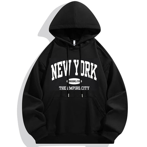 Plus Size Men Hoodies Sweatshirt Autumn Winter Long Sleeve Pullover