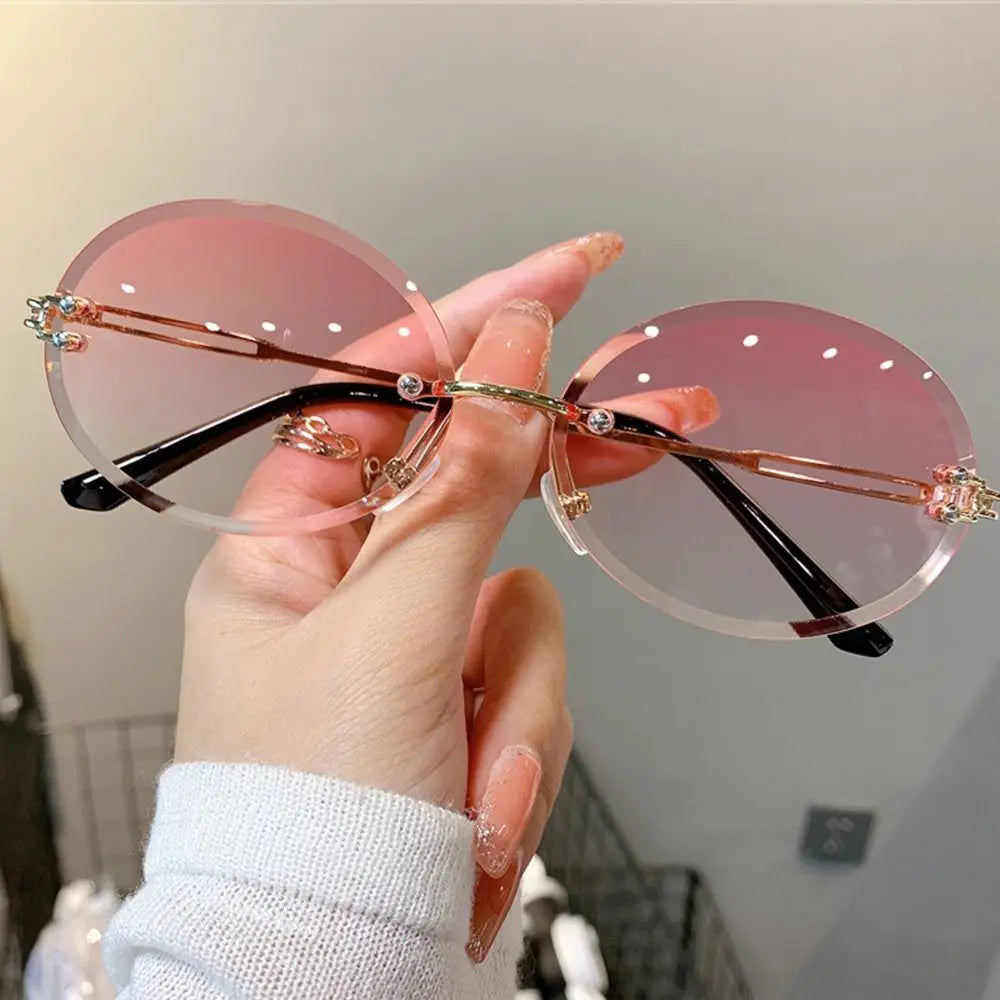 Cheetah Sun Glasses Shades Double Bridge Gradient UV400 Eyewear
