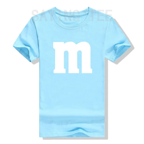 Letter M Halloween Costumes T-Shirt M Chocolate Candy Halloween Team