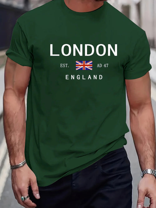 Summer men's 100% pure cotton casual loose plus size London England