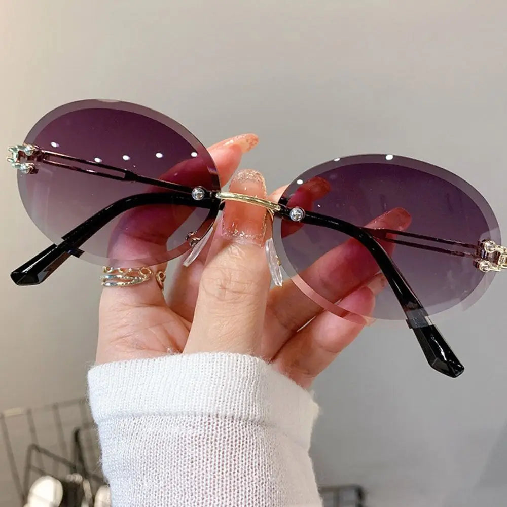 Cheetah Sun Glasses Shades Double Bridge Gradient UV400 Eyewear