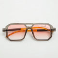 Enzo Detail Square (Gray) Sunglasses