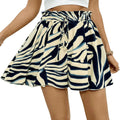 Floral Bohemian Wide Leg Shorts - Ruffle Hem