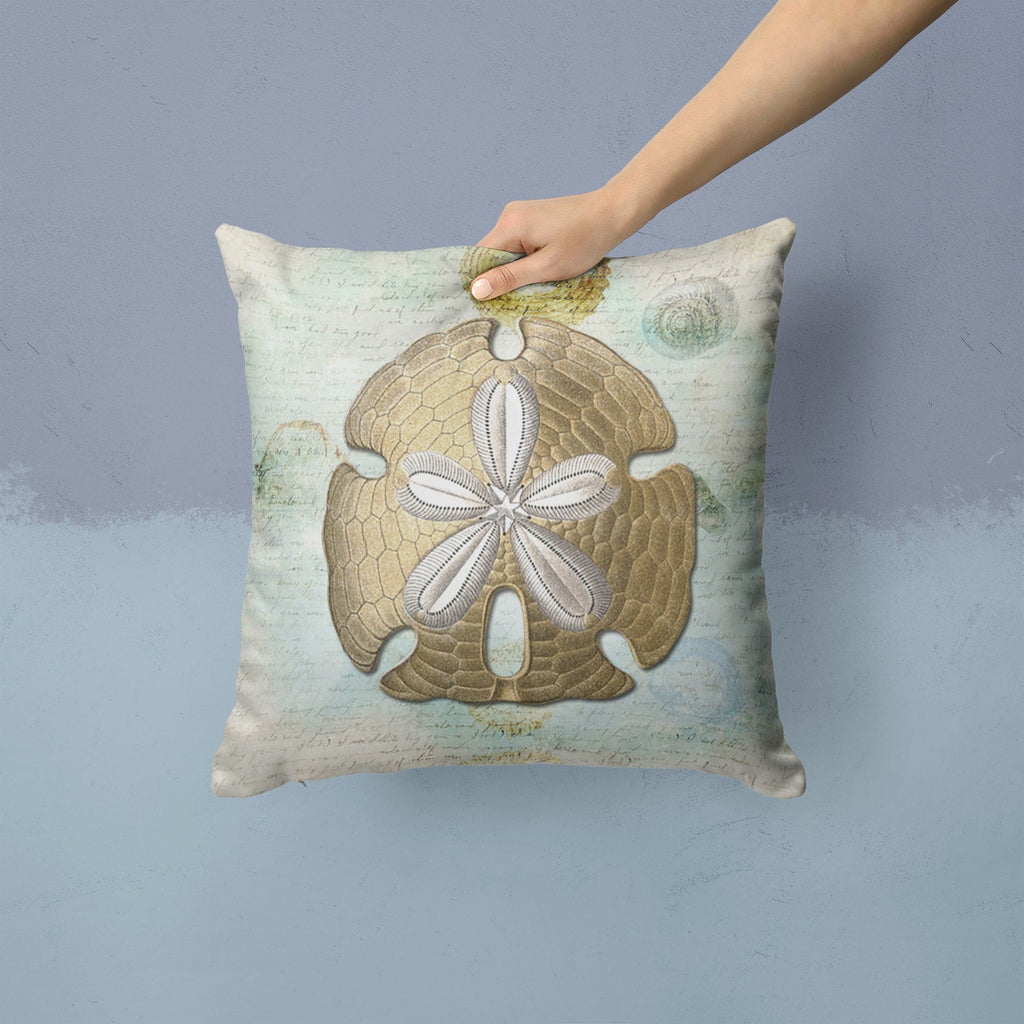 Sand Dollar Throw Pillow - 14x14 Decorative Pillow – Art for Your Home & Patio SB3025PW1414