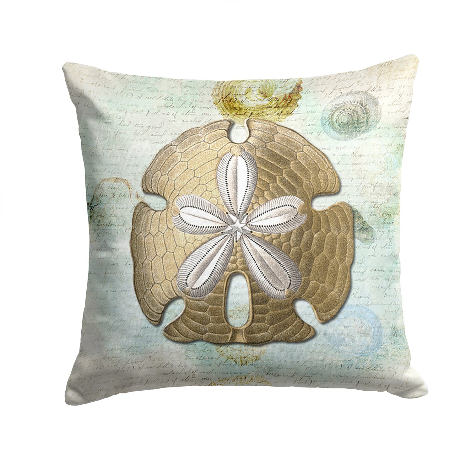 Sand Dollar Throw Pillow - 14x14 Decorative Pillow – Art for Your Home & Patio SB3025PW1414