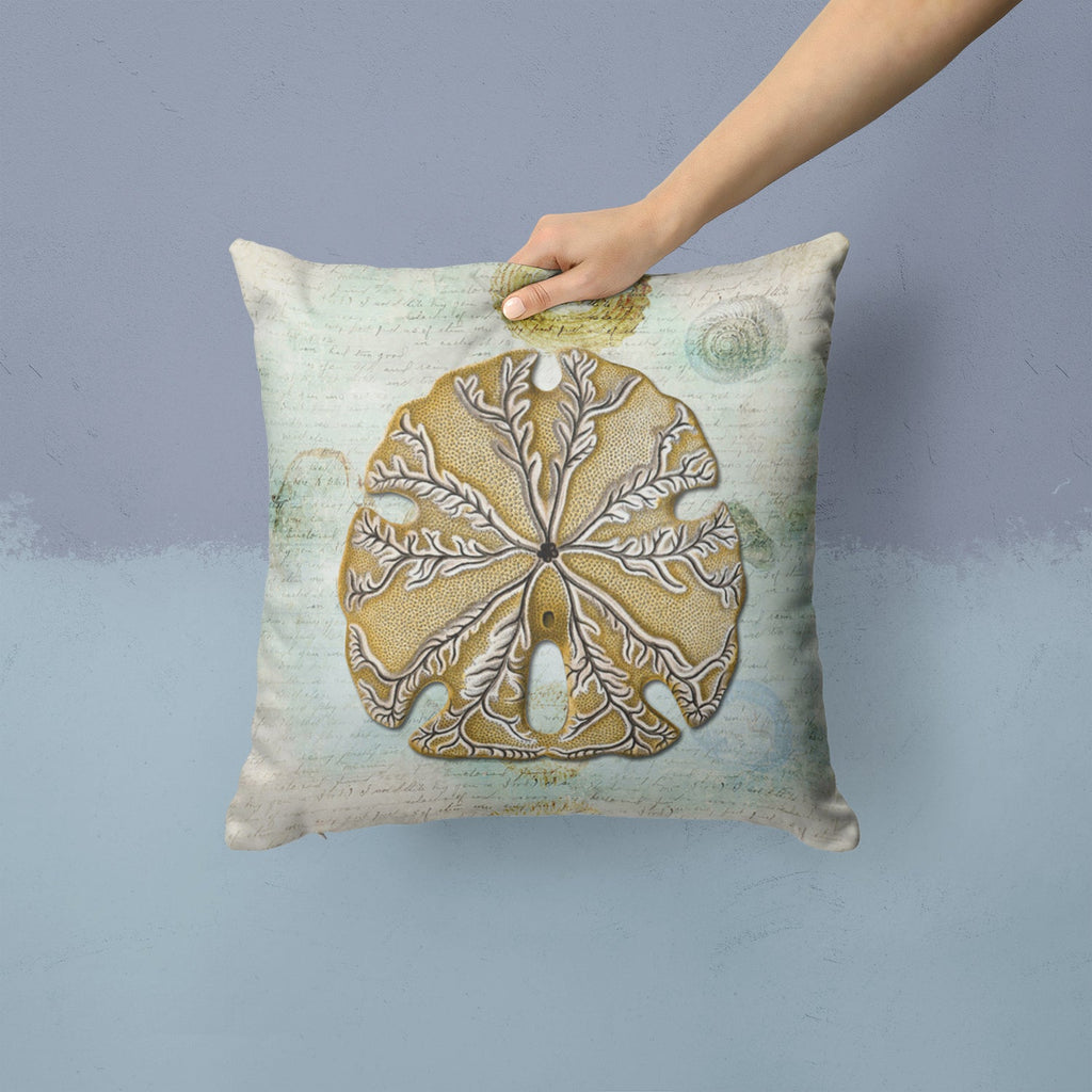 Sand Dollar Throw Pillow - 14x14 Decorative Pillow – Art for Your Home & Patio SB3026PW1414