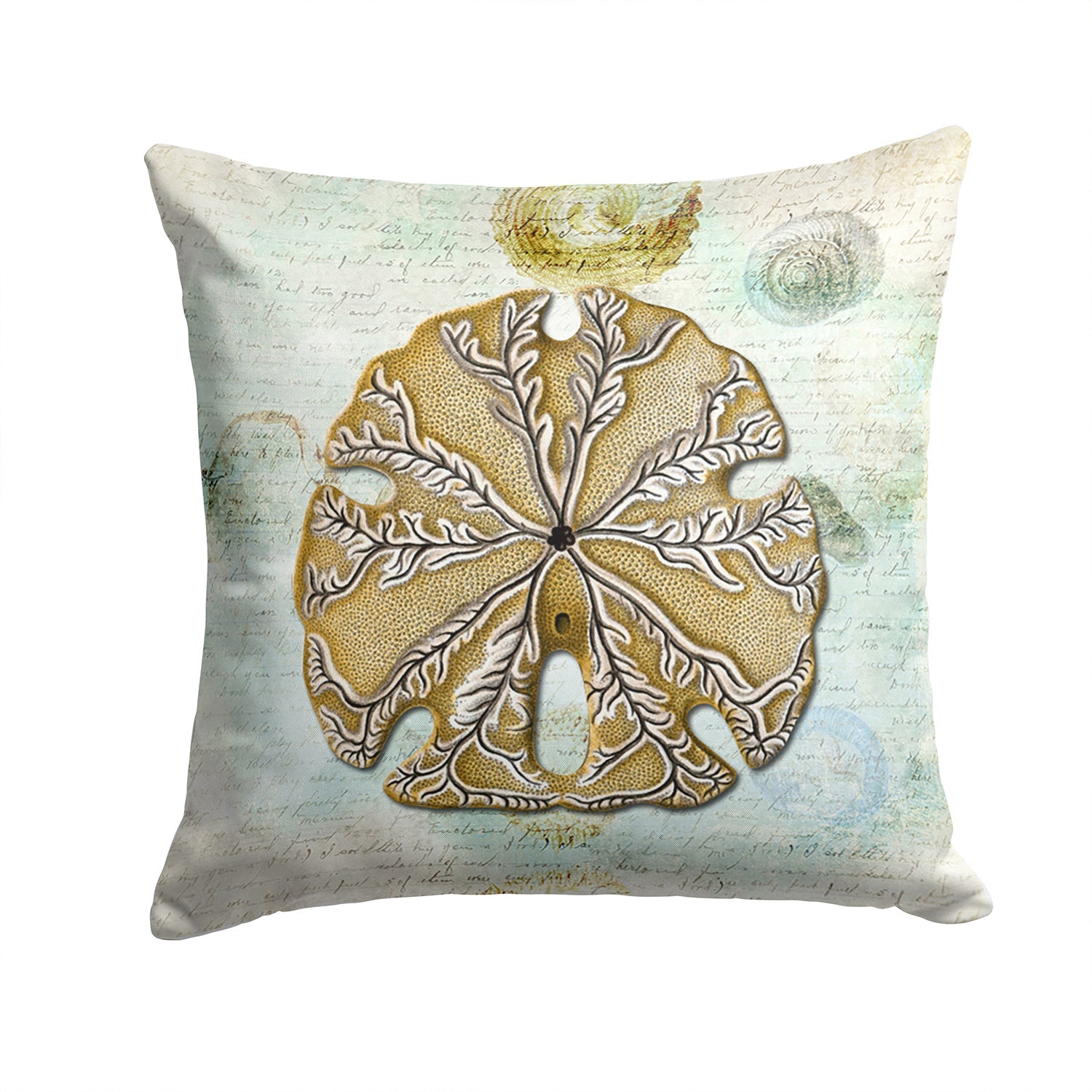Sand Dollar Throw Pillow - 14x14 Decorative Pillow – Art for Your Home & Patio SB3026PW1414