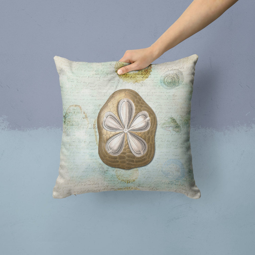 Sand Dollar Throw Pillow - 14x14 Decorative Pillow – Art for Your Home & Patio SB3027PW1414