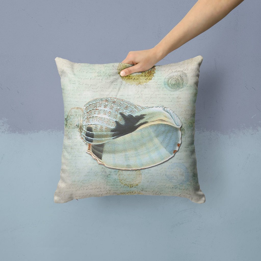 Shells Throw Pillow - 14x14 Decorative Pillow – Art for Your Home & Patio SB3028PW1414