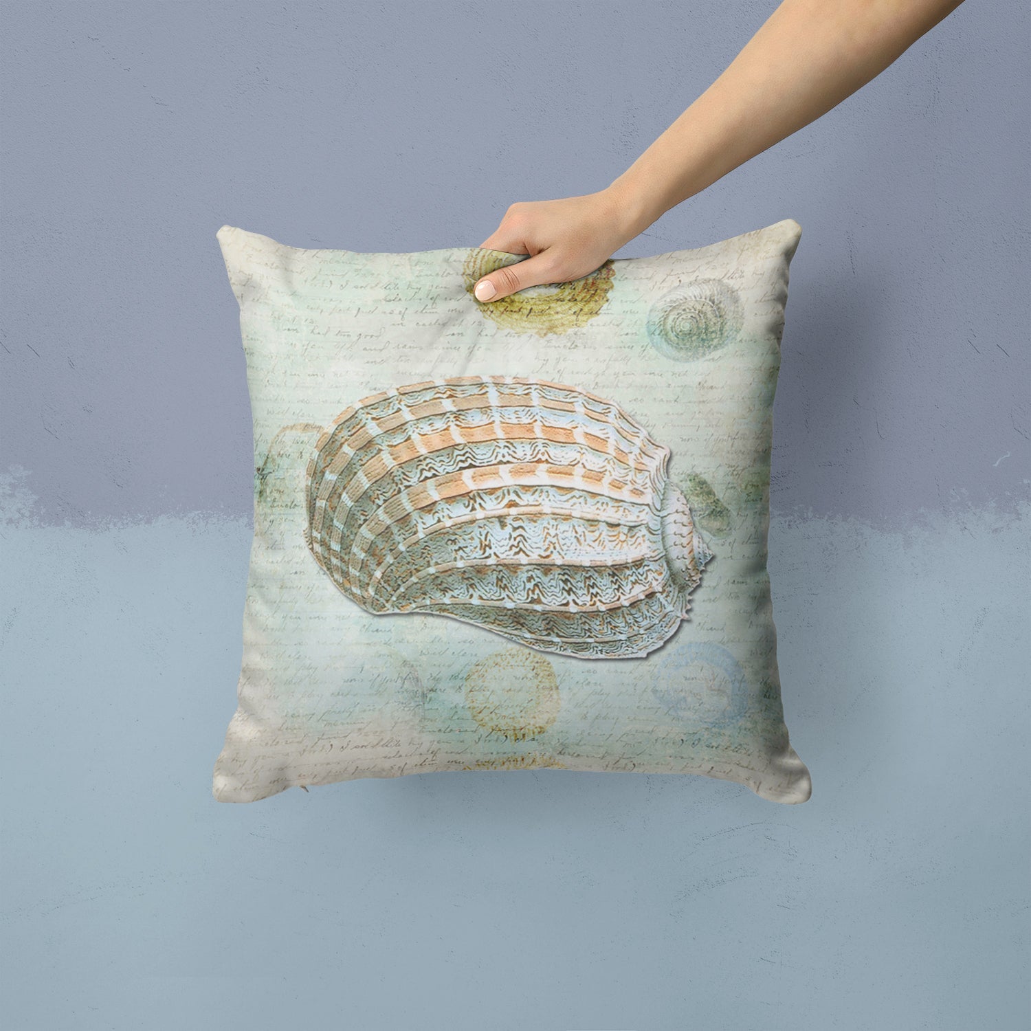 Shells Throw Pillow - 14x14 Decorative Pillow – Art for Your Home & Patio SB3029PW1414