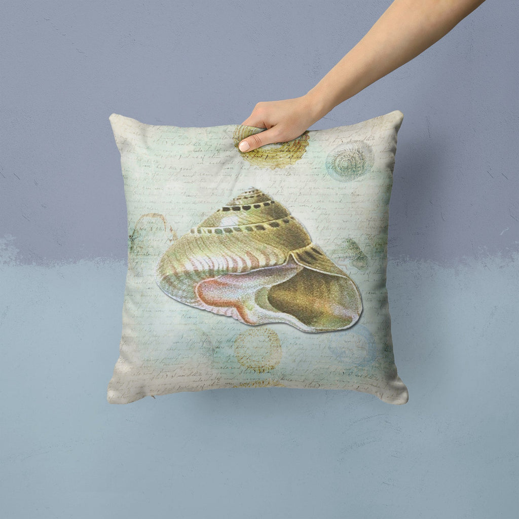 Shells Throw Pillow - 14x14 Decorative Pillow – Art for Your Home & Patio SB3030PW1414