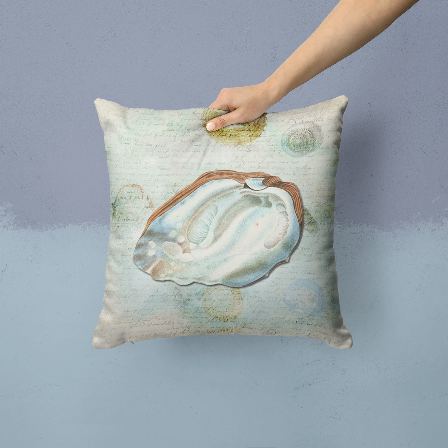 Shells Throw Pillow - 14x14 Decorative Pillow – Art for Your Home & Patio SB3031PW1414