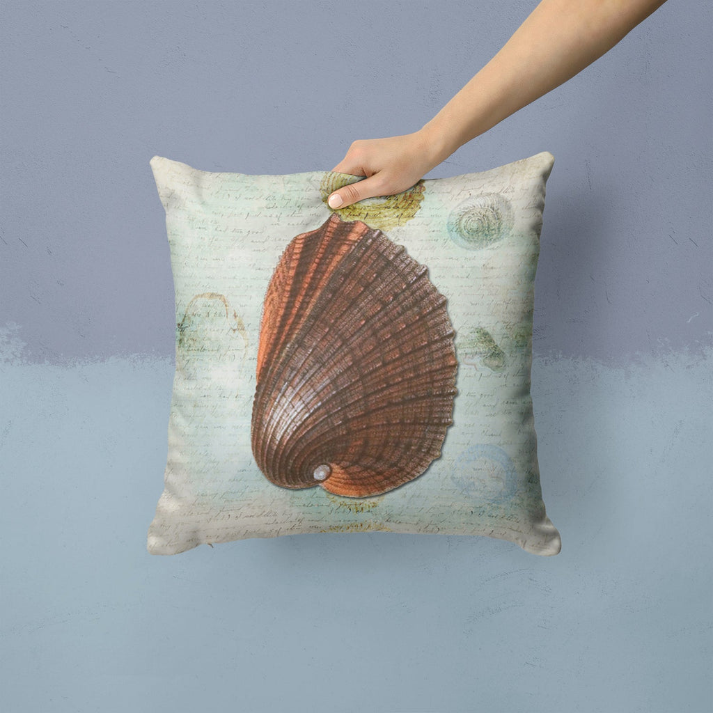 Shells Throw Pillow - 14x14 Decorative Pillow – Art for Your Home & Patio SB3032PW1414