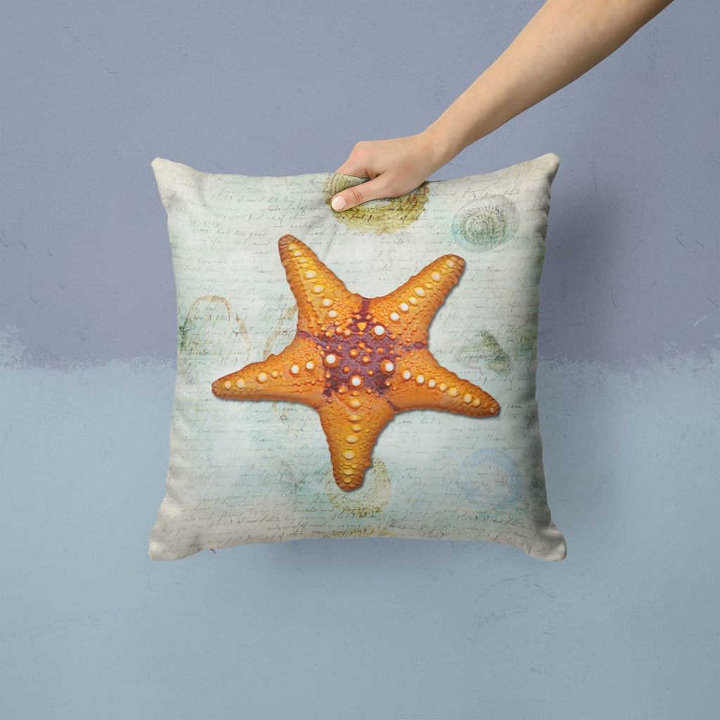 Starfish Throw Pillow - 14x14 Decorative Pillow – Art for Your Home & Patio SB3035PW1414