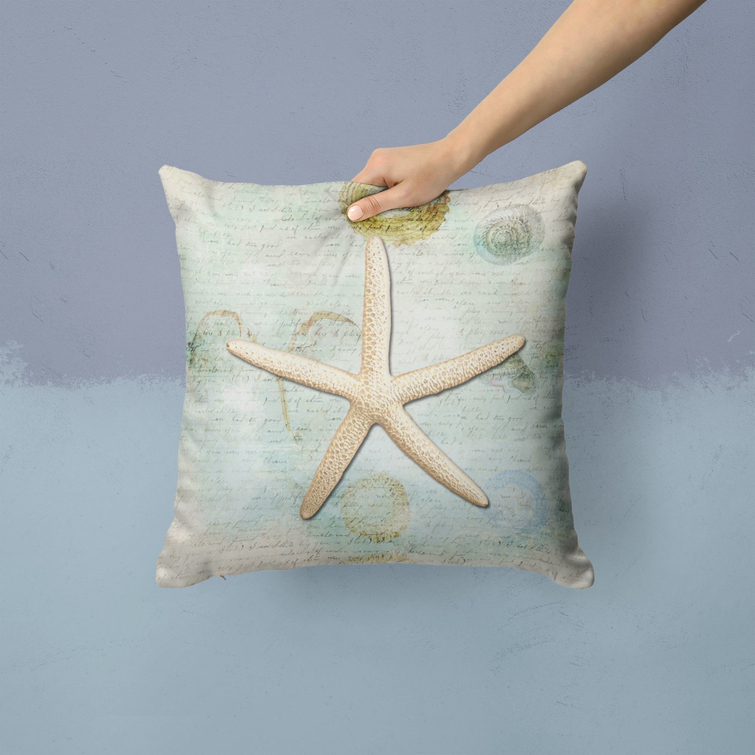 Starfish Throw Pillow - 14x14 Decorative Pillow – Art for Your Home & Patio SB3036PW1414