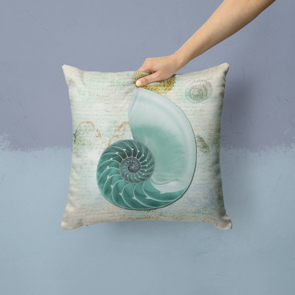 Shells Throw Pillow - 14x14 Decorative Pillow – Art for Your Home & Patio SB3037PW1414