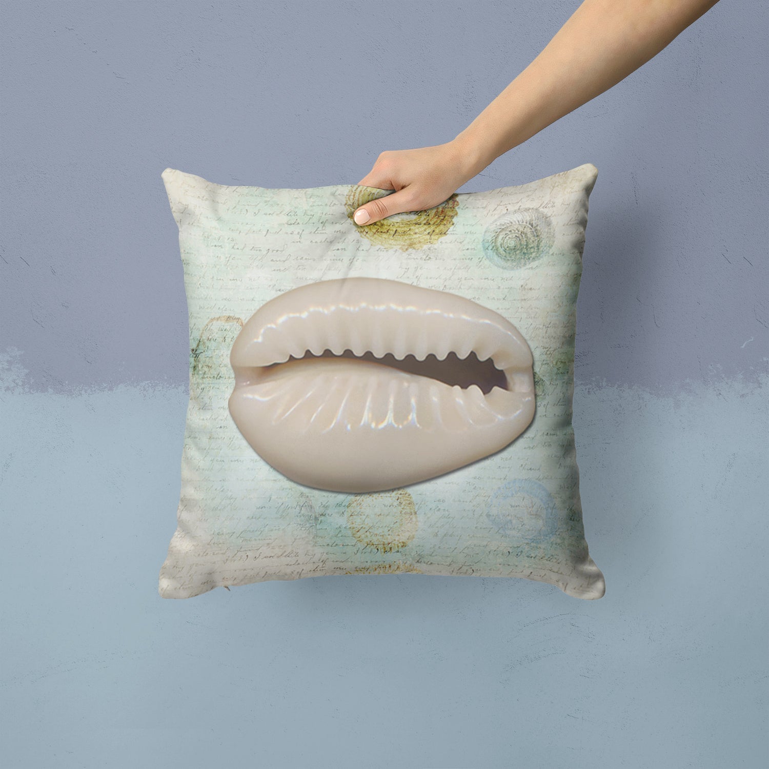 Shells Throw Pillow - 14x14 Decorative Pillow – Art for Your Home & Patio SB3038PW1414