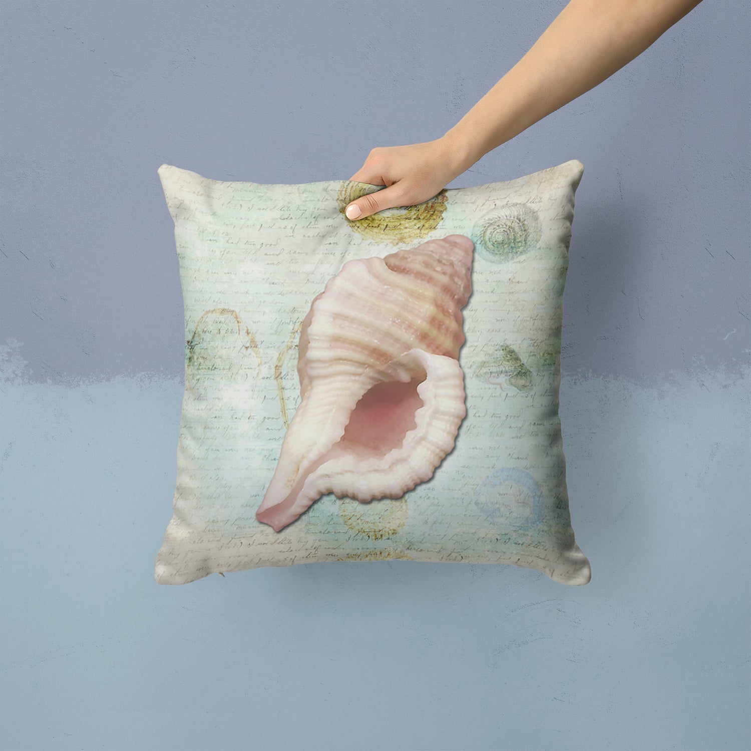 Shells Throw Pillow - 14x14 Decorative Pillow – Art for Your Home & Patio SB3041PW1414