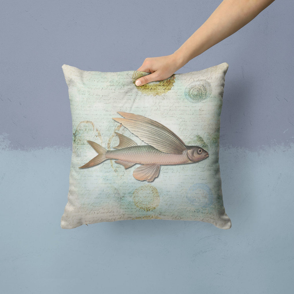 Fish Throw Pillow - 14x14 Decorative Pillow – Art for Your Home & Patio