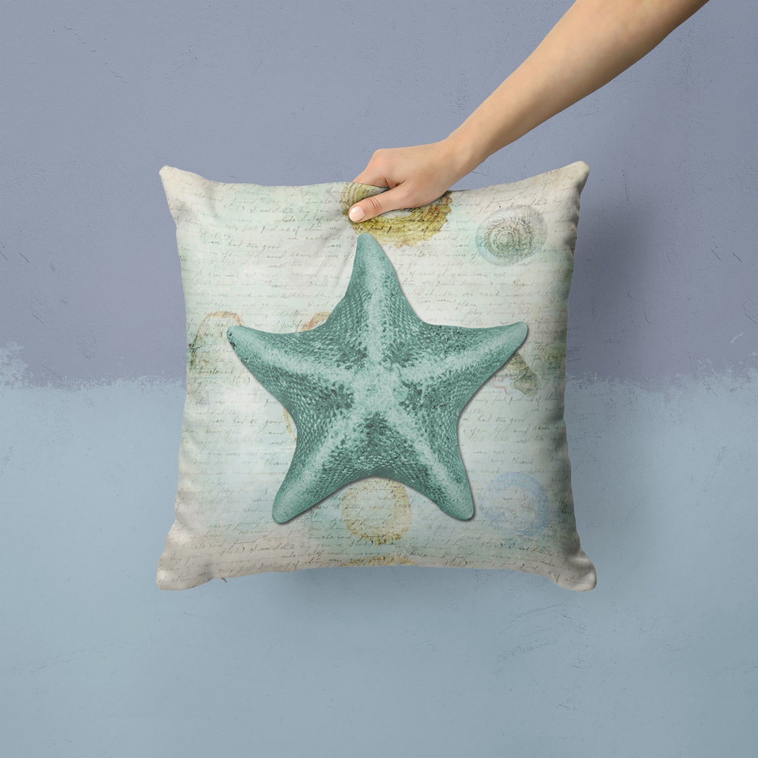 Starfish Throw Pillow - 14x14 Decorative Pillow – Art for Your Home & Patio SB3043PW1414