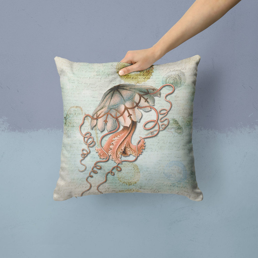 Jellyfish Throw Pillow - 14x14 Decorative Pillow – Art for Your Home & Patio SB3044PW1414