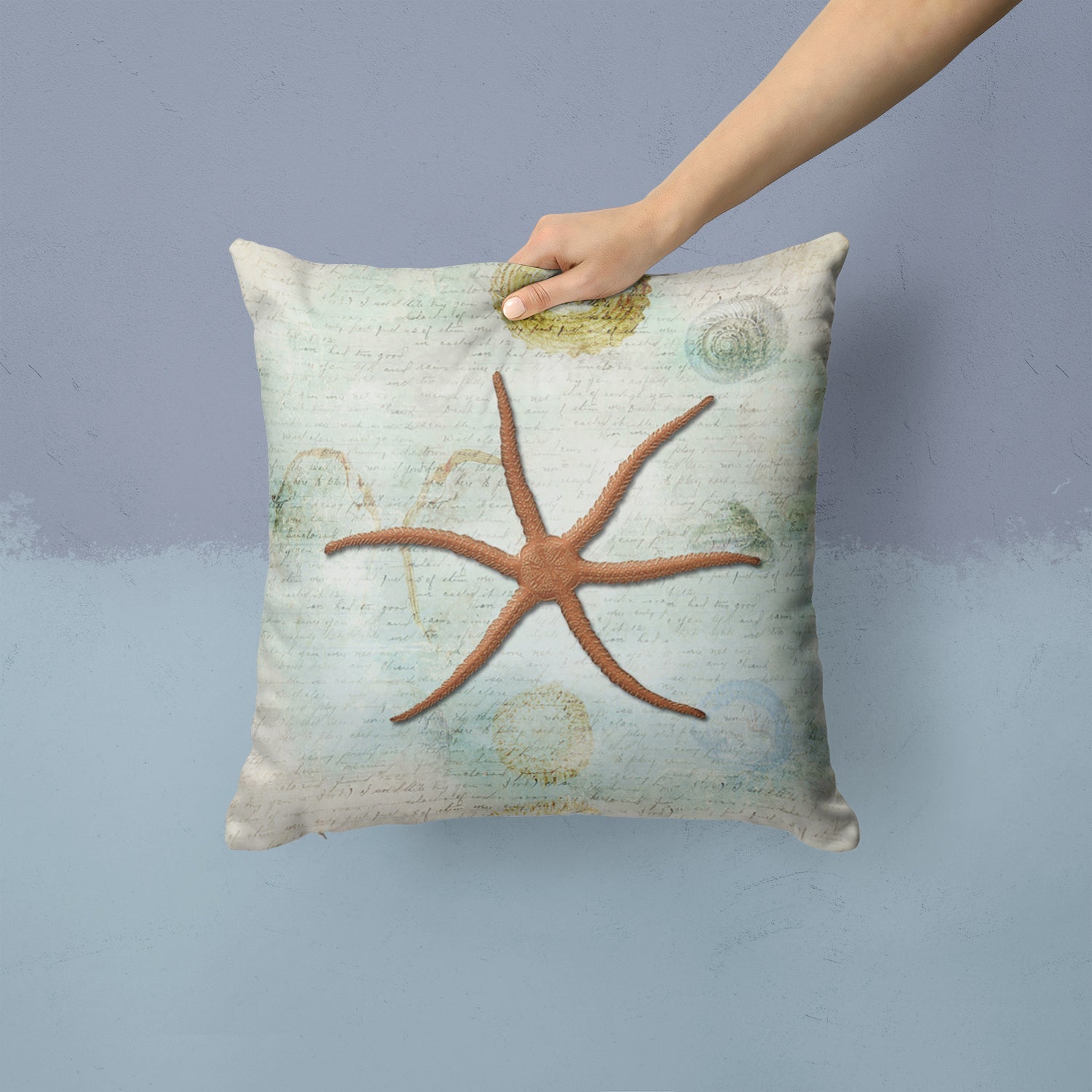 Starfish Throw Pillow - 14x14 Decorative Pillow – Art for Your Home & Patio SB3048PW1414