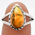 Natural Honey Dendritic Opal Ring – Unique Gemstone Jewelry for Nature Lovers