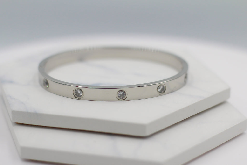 Sparkle Hinged Bangle