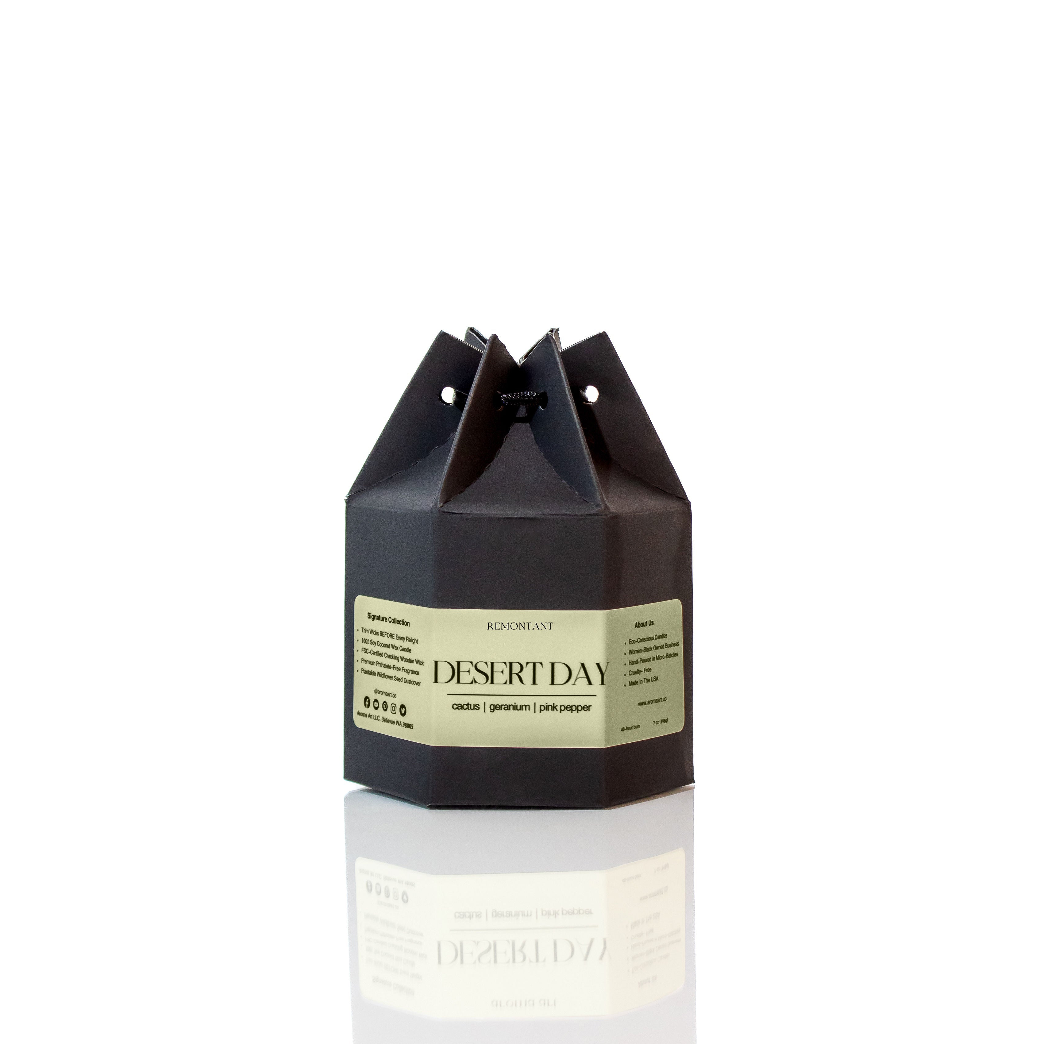 Desert Day Candle | Cactus ~ Geranium ~ Pink Pepper | Wood Wick Candle