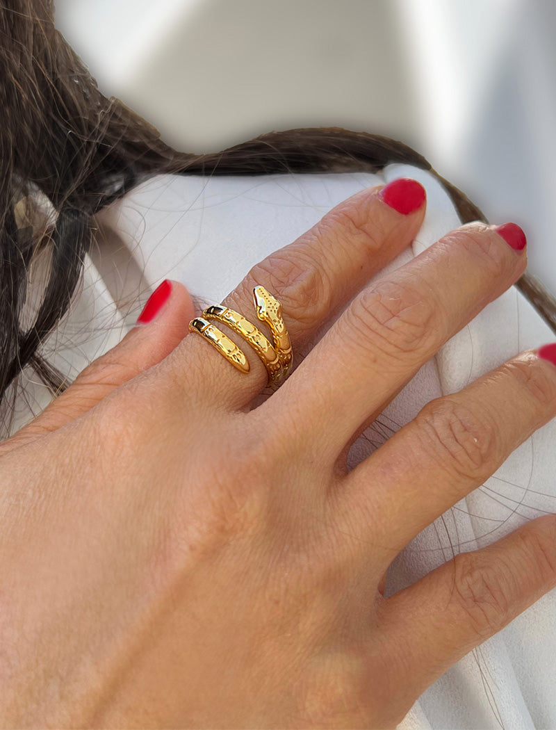 YEAR OF THE SNAKE Ring | 18K Gold Over Sterling Silver
