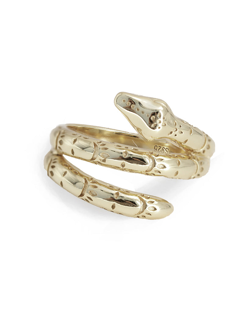 YEAR OF THE SNAKE Ring | 18K Gold Over Sterling Silver