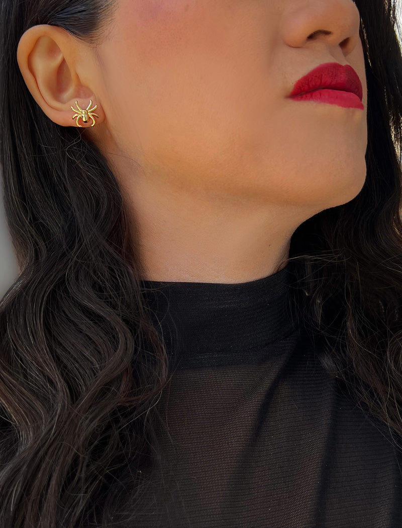SPIDER Stud Earrings | Sterling Silver