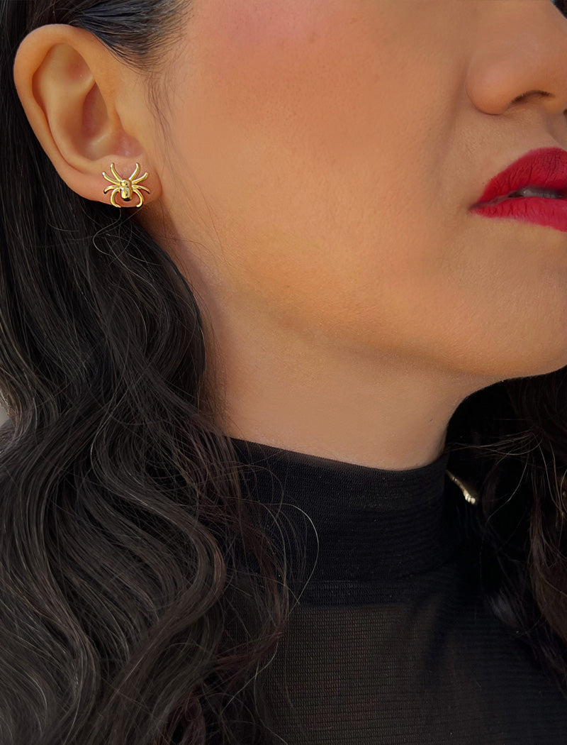 SPIDER Stud Earrings | Sterling Silver