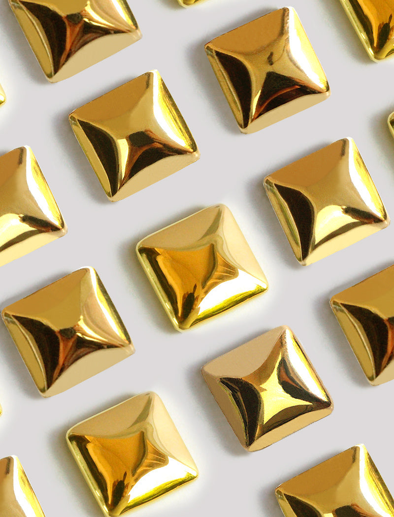 SQUARE Stud Earrings | 18K Gold Over Sterling Silver