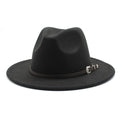 British Style Felt Jazz Fedora Hat 59-61CM Size Panama Trilby Hats For