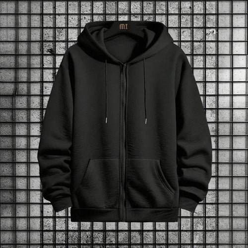 Plus Size Men's Tracksuit Hooded Sweatshirts Sports Sweatpants Zipper