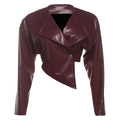 Asymmetrical Leather Jacket