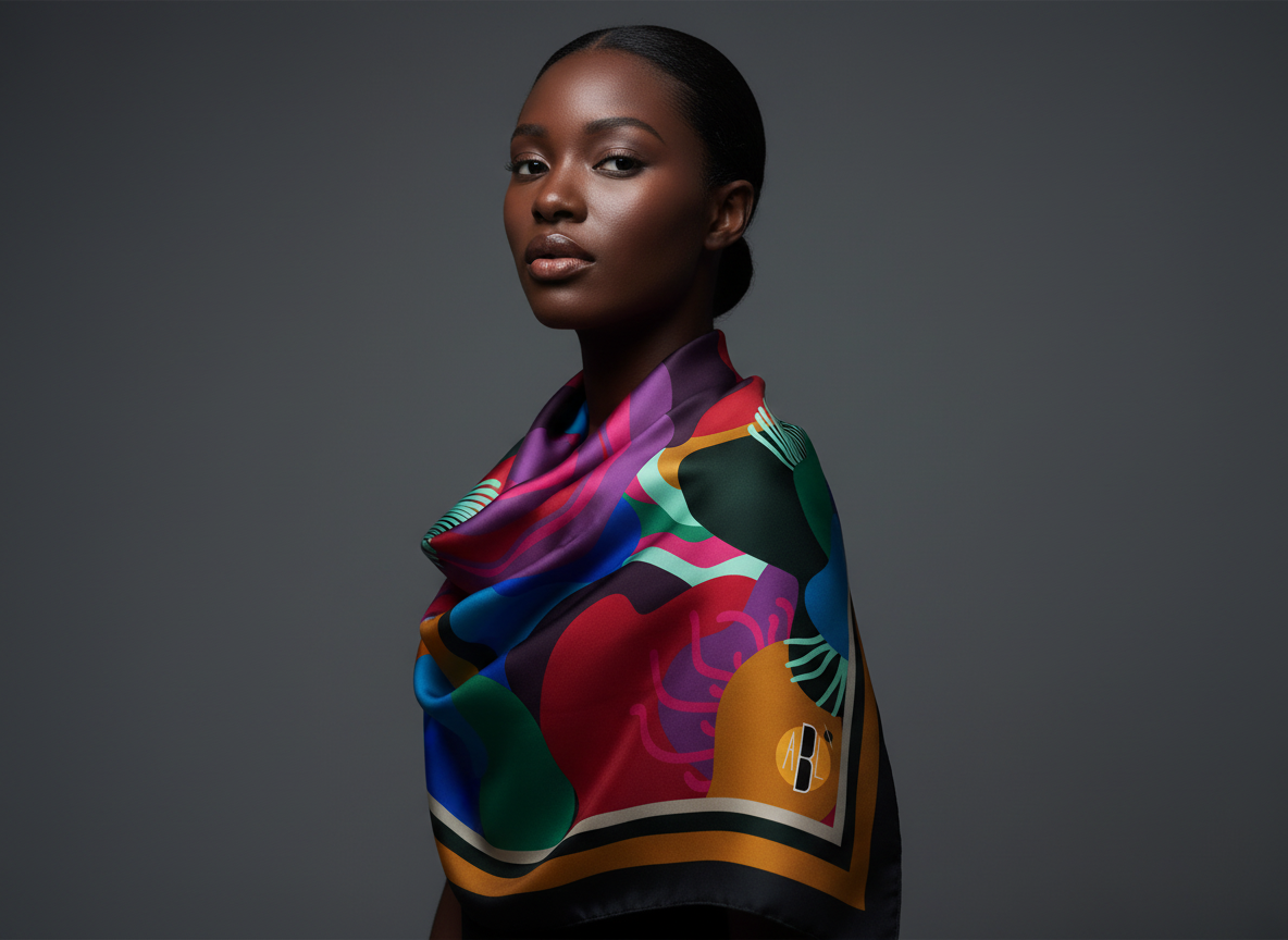 ABEILLE CREATIONS-Sadiya Design (Silky Scarf)