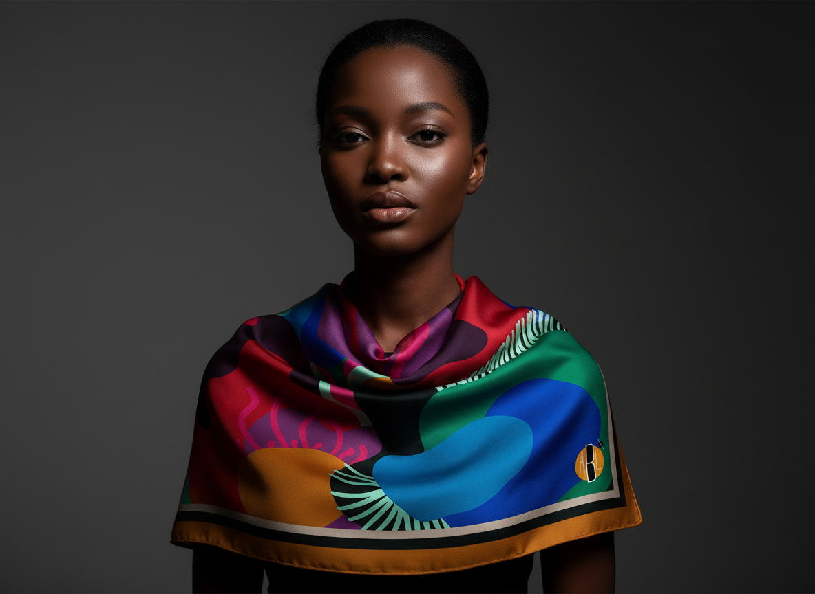 ABEILLE CREATIONS-Sadiya Design (Silky Scarf)
