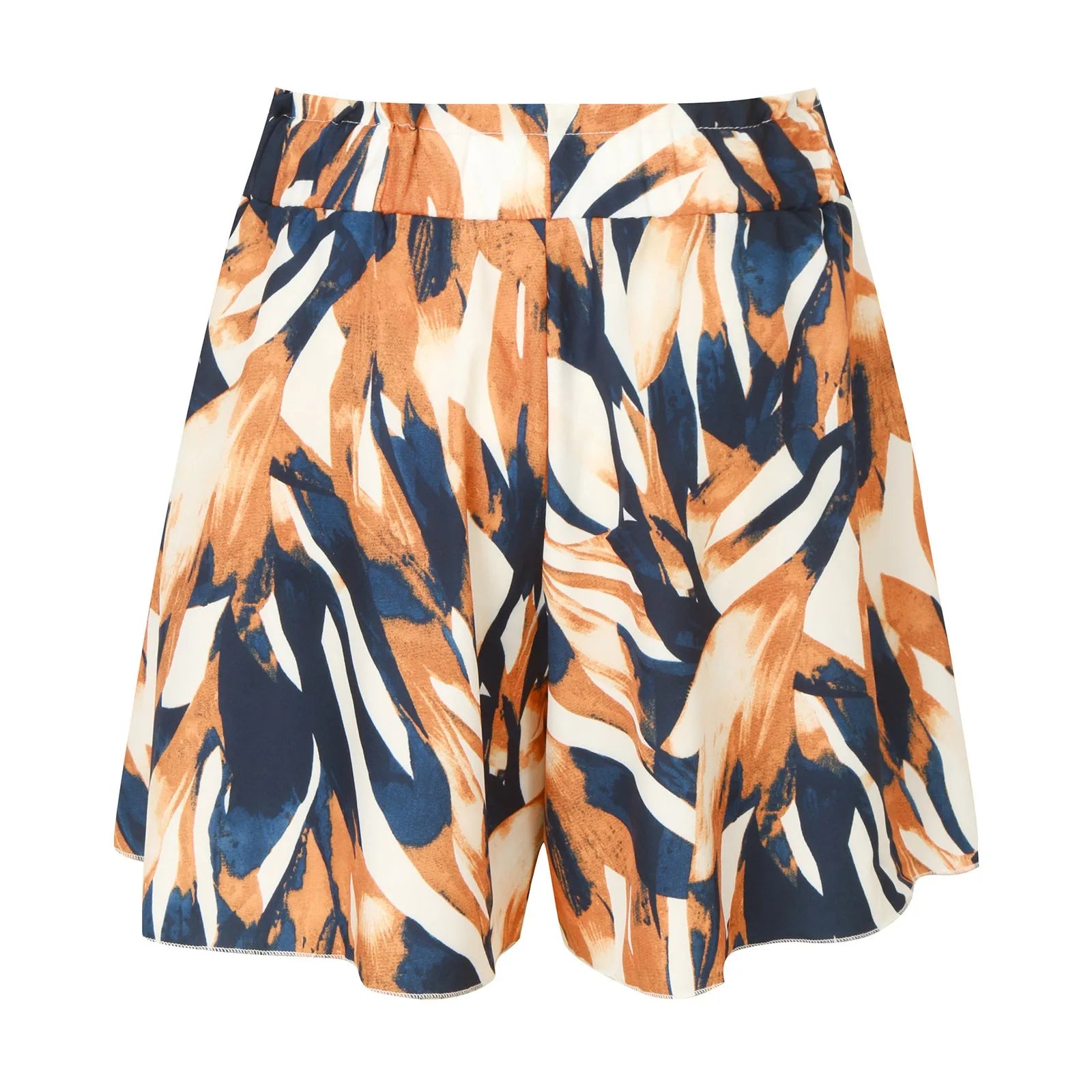 Floral Bohemian Wide Leg Shorts - Ruffle Hem