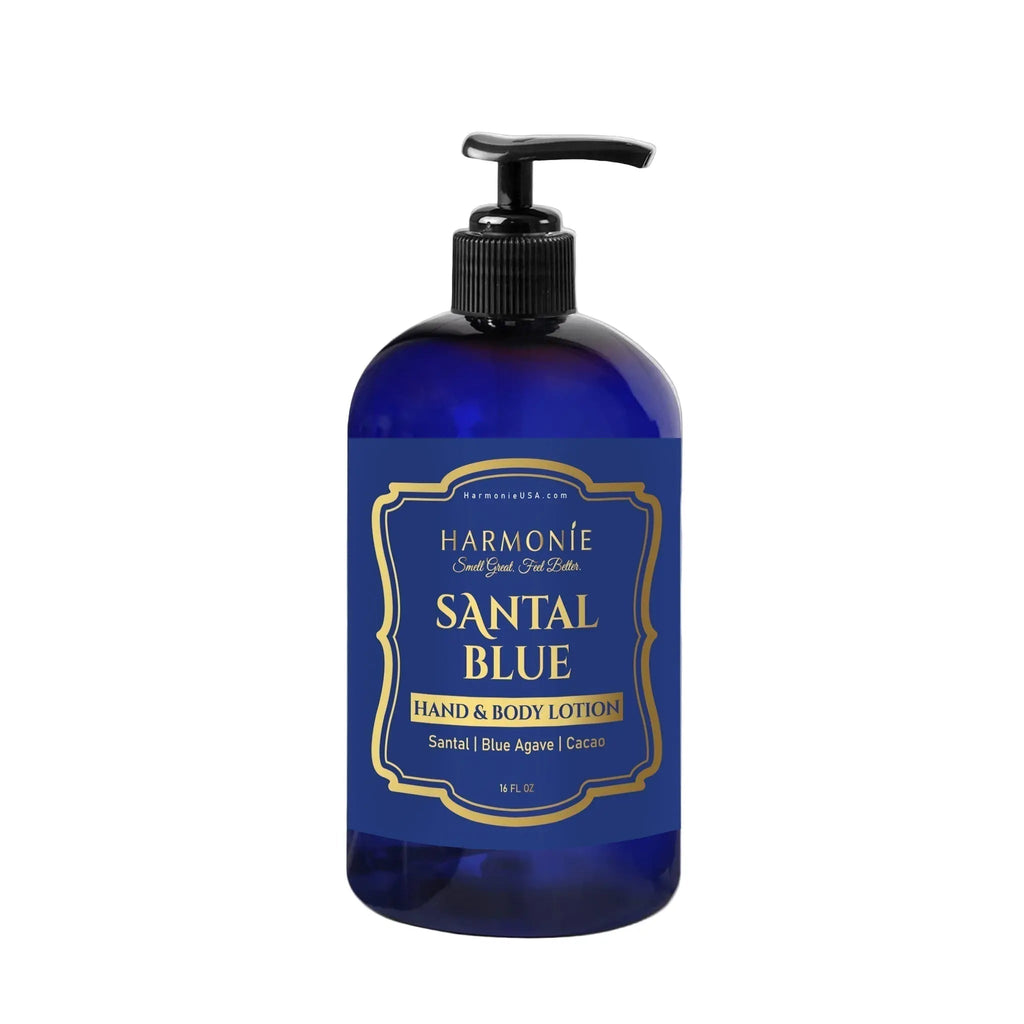 Santal Blue Luxury Body Lotion - Natural Skincare | Harmonie