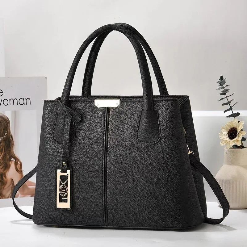 Women's Fashion Tote Handbag – PU Leather Zipper Purse | 5 Colors