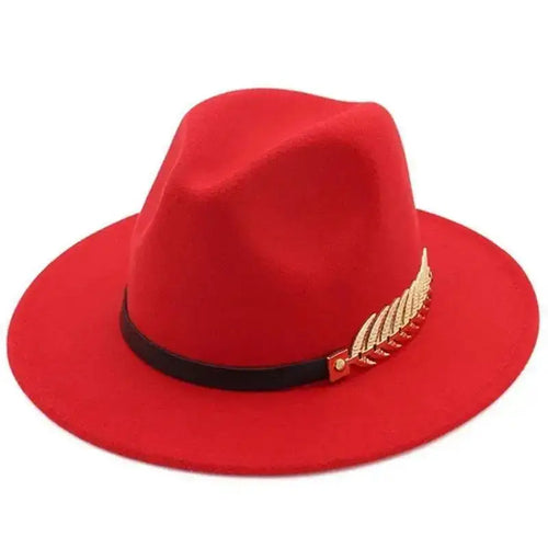 Simple Fashion Formal Occasion Couples Woolen Hats Large Brimmed Jazz