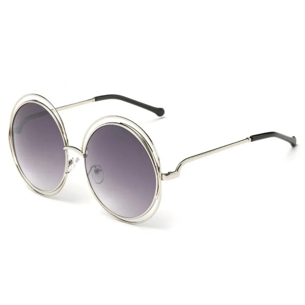 Radiant Gold Round Sunglasses