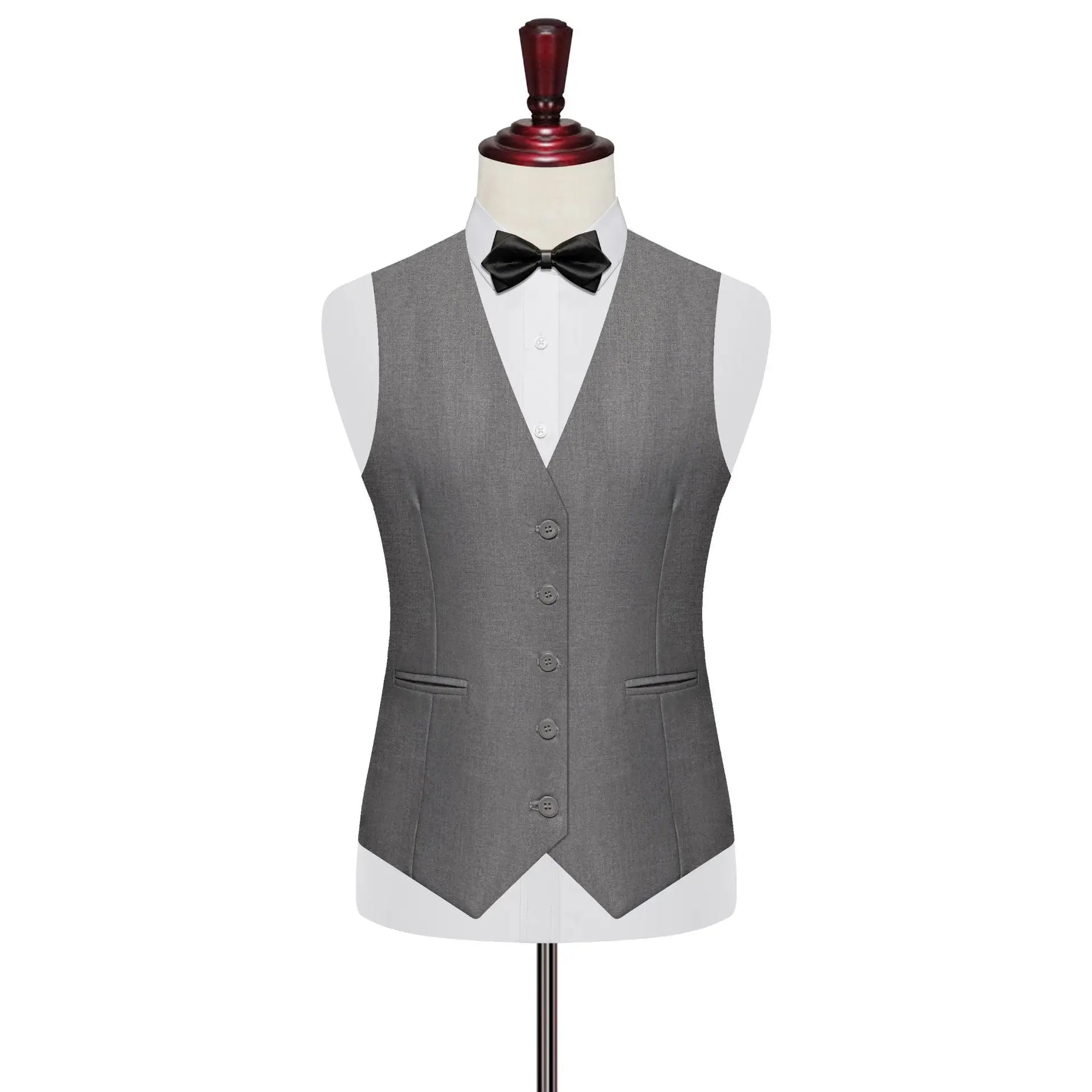 7XL 8XL Plus Size Slim Suit Vest Business Men's Dress Vest Fashion Solid Single Breasted V-neck Formal Waistcoats