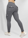 Plus Size Women's Butt Lift Leggings with Flap Pockets Women's Workout